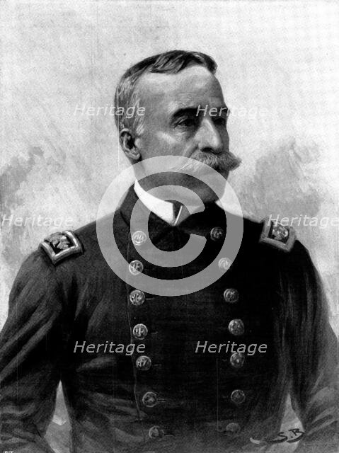 Commodore George Dewey, the hero of the Bombardment of Manila, 1898. Creator: Unknown.