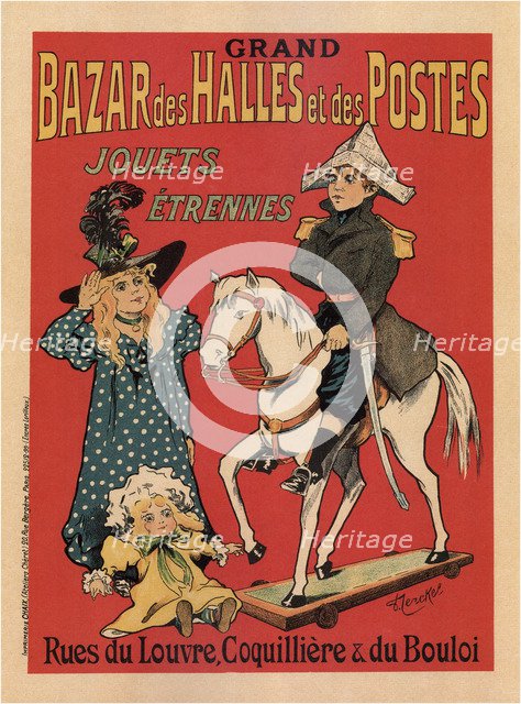 Grand Bazar des Halles et des Postes, 1899. Artist: Fernel, Fernand (1872-1934)