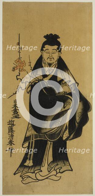 Sugawara no Michizane, Japan, c. 1720. Creator: Kondo Kiyoharu.