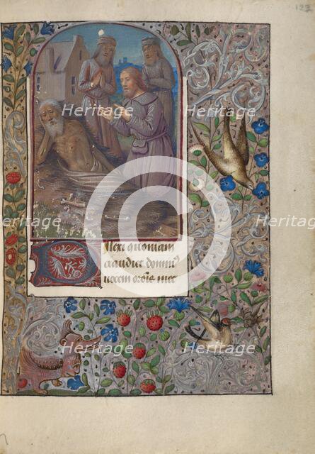 Job on the Dung Heap; Book of Hours, about 1480-1490. Creator: Jean Bourdichon.