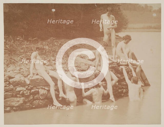 Study for "Swimming", 1883. Creator: Thomas Eakins.