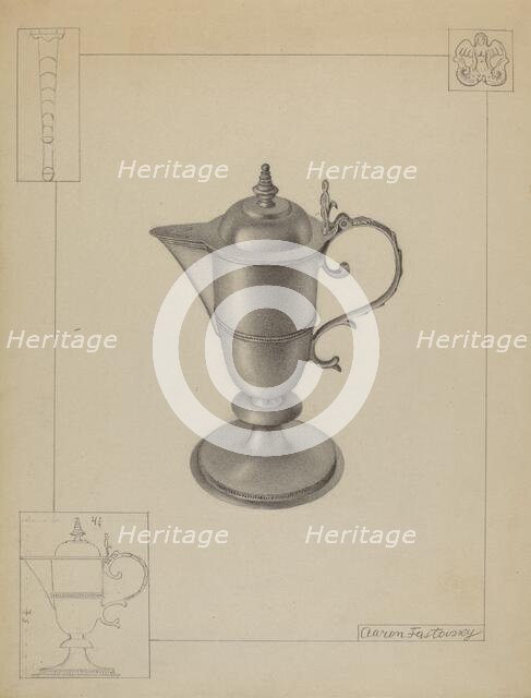 Sacramental Ewer, c. 1936. Creator: Aaron Fastovsky.