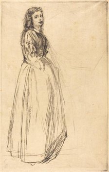 Fumette, Standing, 1859. Creator: James Abbott McNeill Whistler.