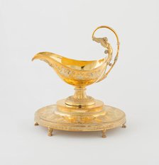 Sauceboat and Stand (one of a pair), Paris, 1794/97. Creator: Martin-Guillaume Biennais.