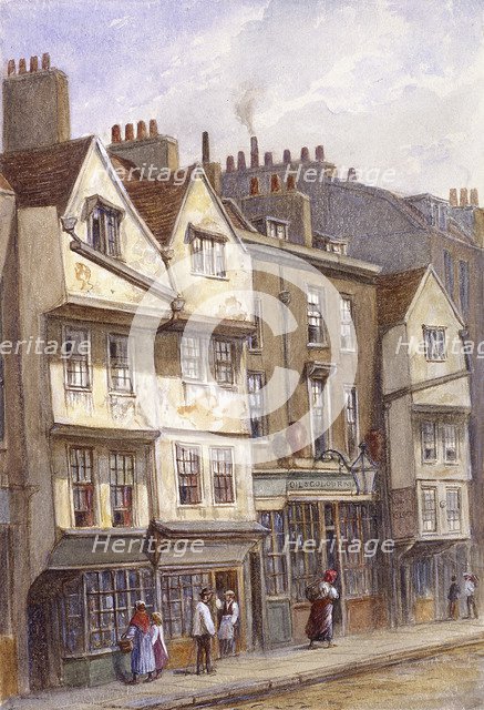 Fetter Lane, London, 1870. Artist: JT Wilson