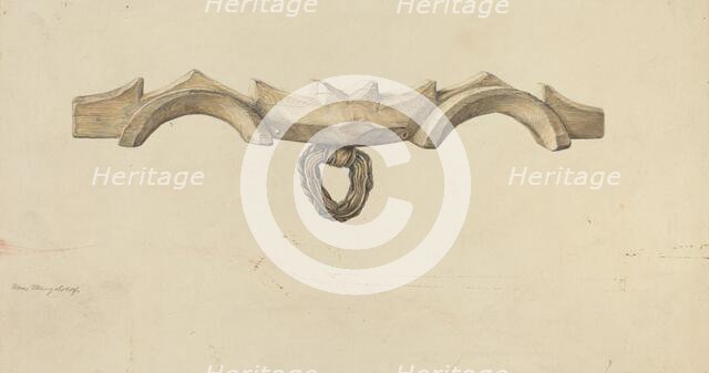 Oxen Yoke, c. 1938. Creator: Hans Mangelsdorf.