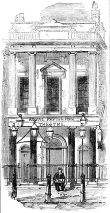 Exterior of the [Royal] Pavilion Theatre, Whitechapel, 1856.  Creator: Unknown.