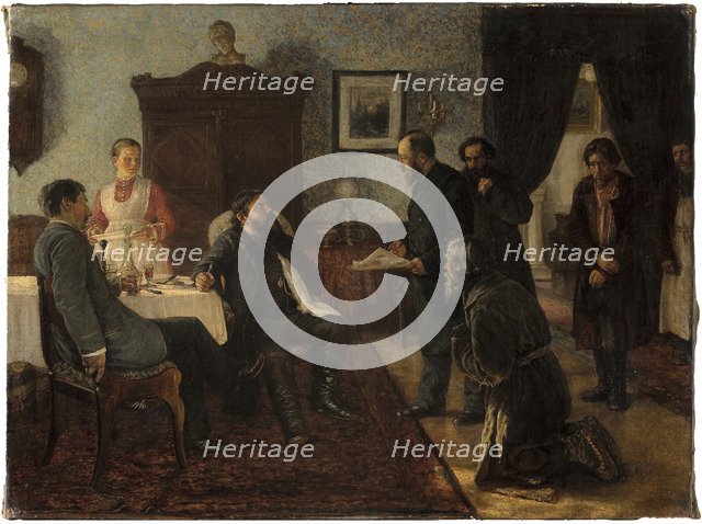 Applicants, 1888. Artist: Zhuravlev, Firs Sergeevich (1836-1901)