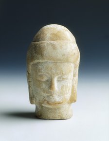Marble head of a Buddhist figure, Eastern Wei-Northern Qi dynasty, China, mid-6th century. Artist: Unknown