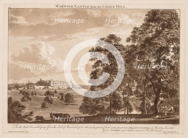 Views of Warwick Castle: Warwick Castle from the Lodge Hill, 1776. Creator: Paul Sandby (British, 1731-1809).