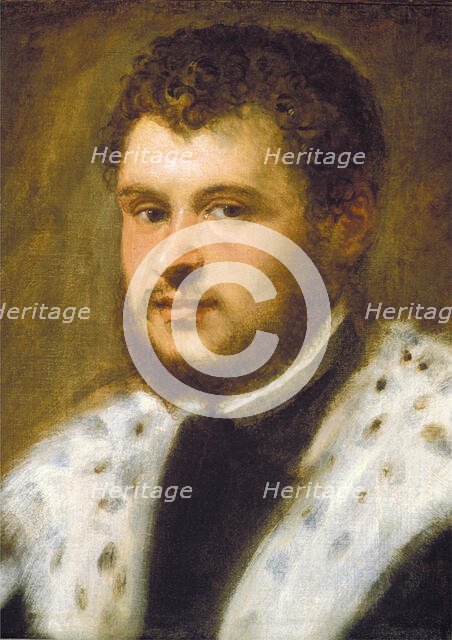 Young Man with a Beard, c1555. Creator: Jacopo Tintoretto.