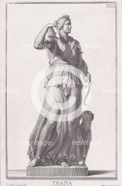 Statue of Diana, 1734. Creator: Giovanni Domenico Campiglia.