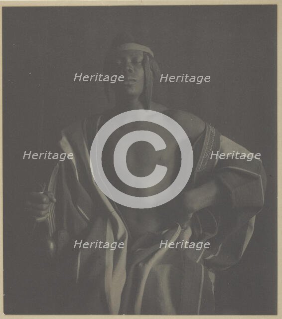 An Ethiopian Chief, 1897, printed c. 1902. Creator: Fred Holland Day.