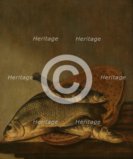 Still life with fish, c.1630-c.1659. Creator: Pieter de Putter.