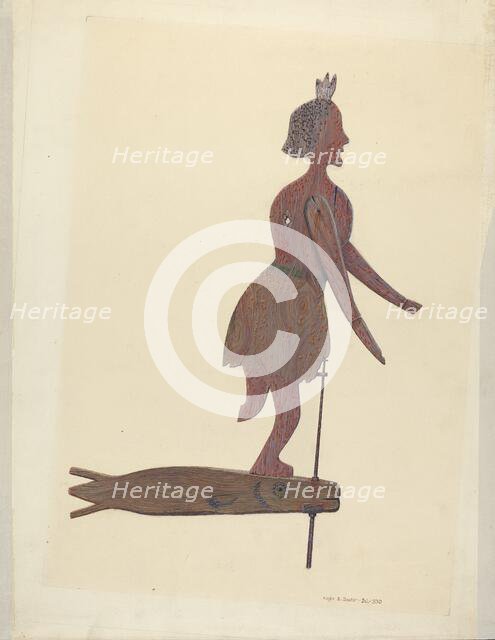 Weather Vane, c. 1940. Creator: Roger Deats.