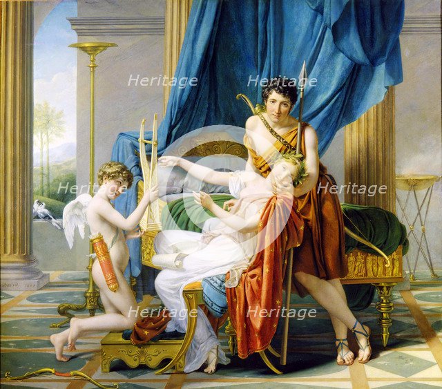 'Sappho, Phaon and Cupid', 1809.  Artist: Jacques-Louis David