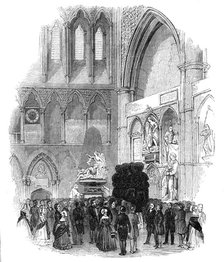 Funeral of Campbell, the Poet, in Westminster Abbey, 3 July 1844.  Creator: Unknown.