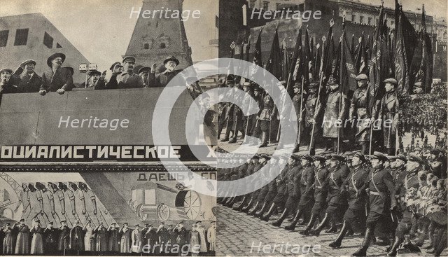 Illustration from USSR Builds Socialism, 1933. Creator: Lissitzky, El (1890-1941).