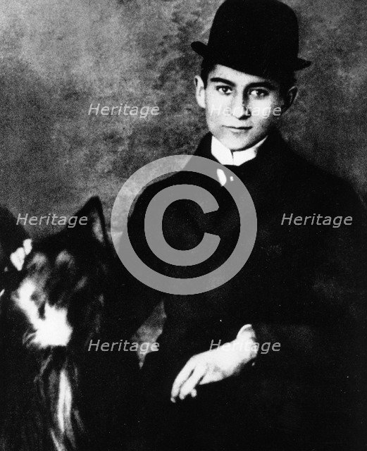 Franz Kafka (1883-1924), Czech writer, as a university student, 1913. Artist: Unknown