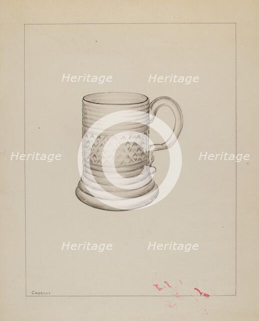 Mug, c. 1937. Creator: Giacinto Capelli.