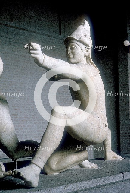 Archer from part of the West Pediment of the Temple of Aphaia, Aegina, Greece, c500-480 BC. Artist: Unknown