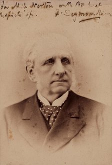 Portrait of F. Seymour Haden, c1881. Creator: Unknown.