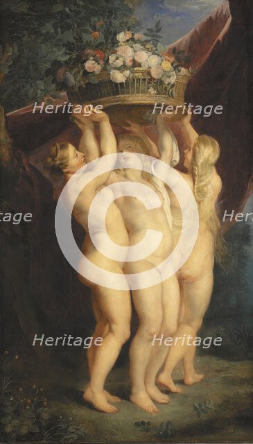 The Three Graces, c1620-1625. Creator: Workshop of Peter Paul Rubens.