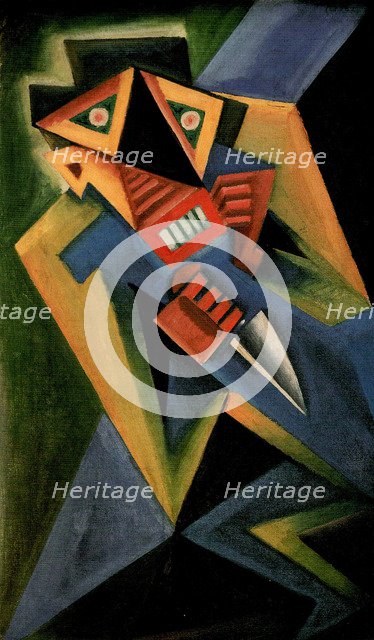 Fantomas, 1918. Artist: Capek, Josef (1887-1945)