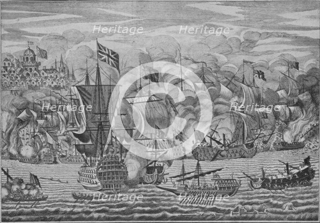 'The Relief of Gibraltar', c1710. Artist: Unknown.