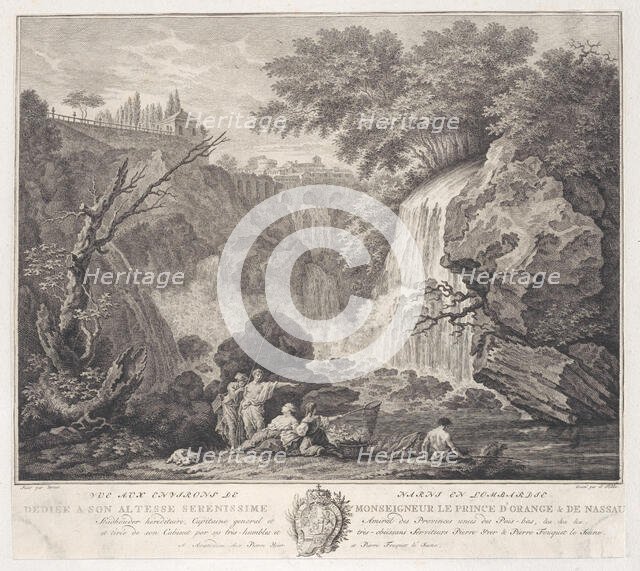 View of the Surroundings of Narni in Lombardy, 1770. Creator: Simon Fokke.