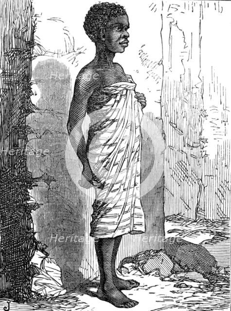 The Ashantee War - sketches by our special artist: Fantee servant-boy, 1874. Creator: Unknown.