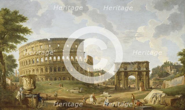 View of the Colosseum, 1747. Creator: Giovanni Paolo Panini.
