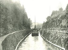 The Telemark Canal, heading towards Ulefoss, Norway, 1895. Creator: Axel Lindahl.