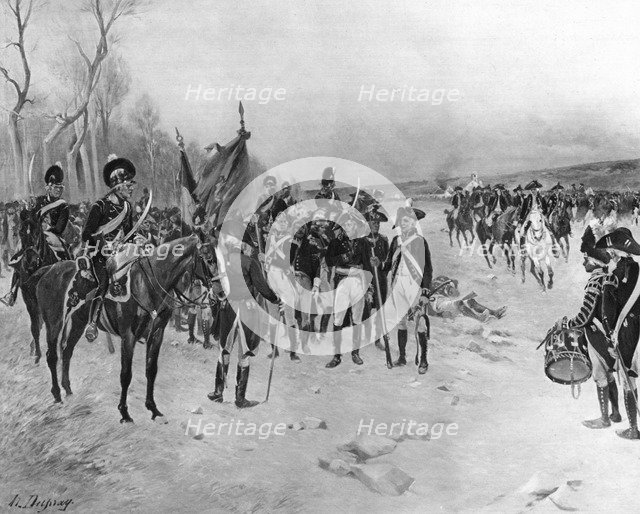 Battle of Ballinamuck, Ireland, 1798. Artist: Unknown