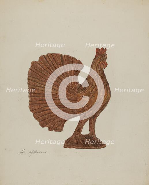 Pa. German Toy Rooster, c. 1939. Creator: Frank Budash.