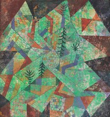 Wald Bau (Forest construction), 1919. Creator: Klee, Paul (1879-1940).
