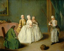 The Game of the Cooking Pot, c. 1744. Creator: Pietro Longhi.