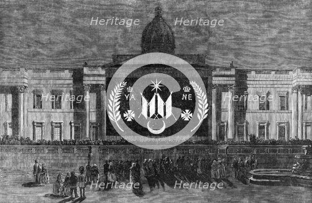 The Peace Illuminations - The National Gallery, 1856.  Creator: Unknown.