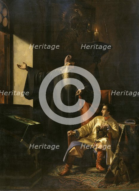 Ivan the Terrible and the priest Silvester during the Fire of Moscow on 1547', 1856.  Creator: Pleshanov, Pavel Fyodorovich (1829-1882).