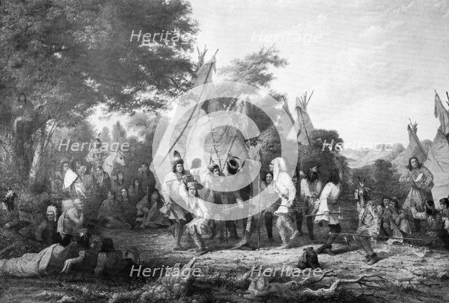 'Dog Dance of the Dakotas', c1847.Artist: Seth Eastman