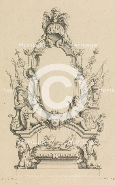 Cartouches Nouvellement Inventez par J.B. Toro, 1716., 1716. Creator: Jean Bernard Toro.