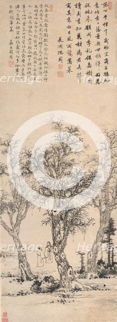 Three Catalpa Trees, about 1481. Creator: Shen Zhou.