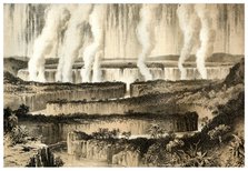 'Victoria Falls of the Zambesi', 1883. Artist: Unknown