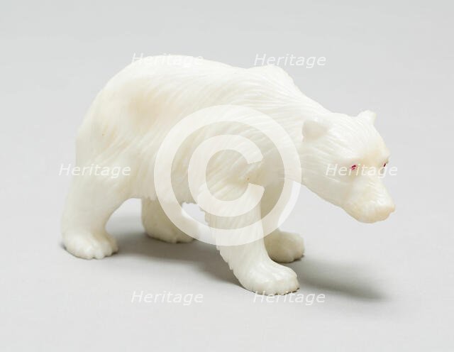 Miniature Polar Bear, Saint Petersburg, c. 1890/00. Creator: Fabergé Workshop.