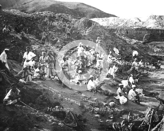 Gold mine, Korea, c1900. Artist: Unknown