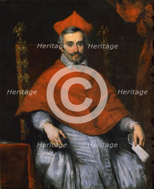 Portrait of Cardinal Federico Corner (1579-1653), 1632-1633. Creator: Strozzi, Bernardo (1581-1644).