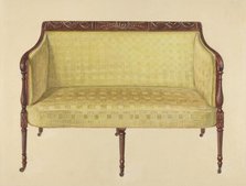 Sofa, c. 1940. Creator: Bernard Gussow.