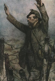 'Verdun; "Kamarade !"', 1916 Creator: Francois Flameng.