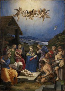 The Adoration of the Shepherds, 1539-1540. Creator: Bronzino, Agnolo (1503-1572).