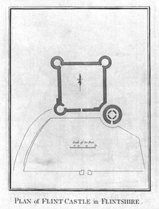 'Plan of Flint Castle in Flintshire.', c1800. Artist: Unknown.